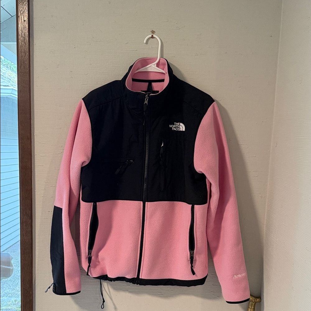 The North Face Two-Tone Pink and Black Fleece Jacket